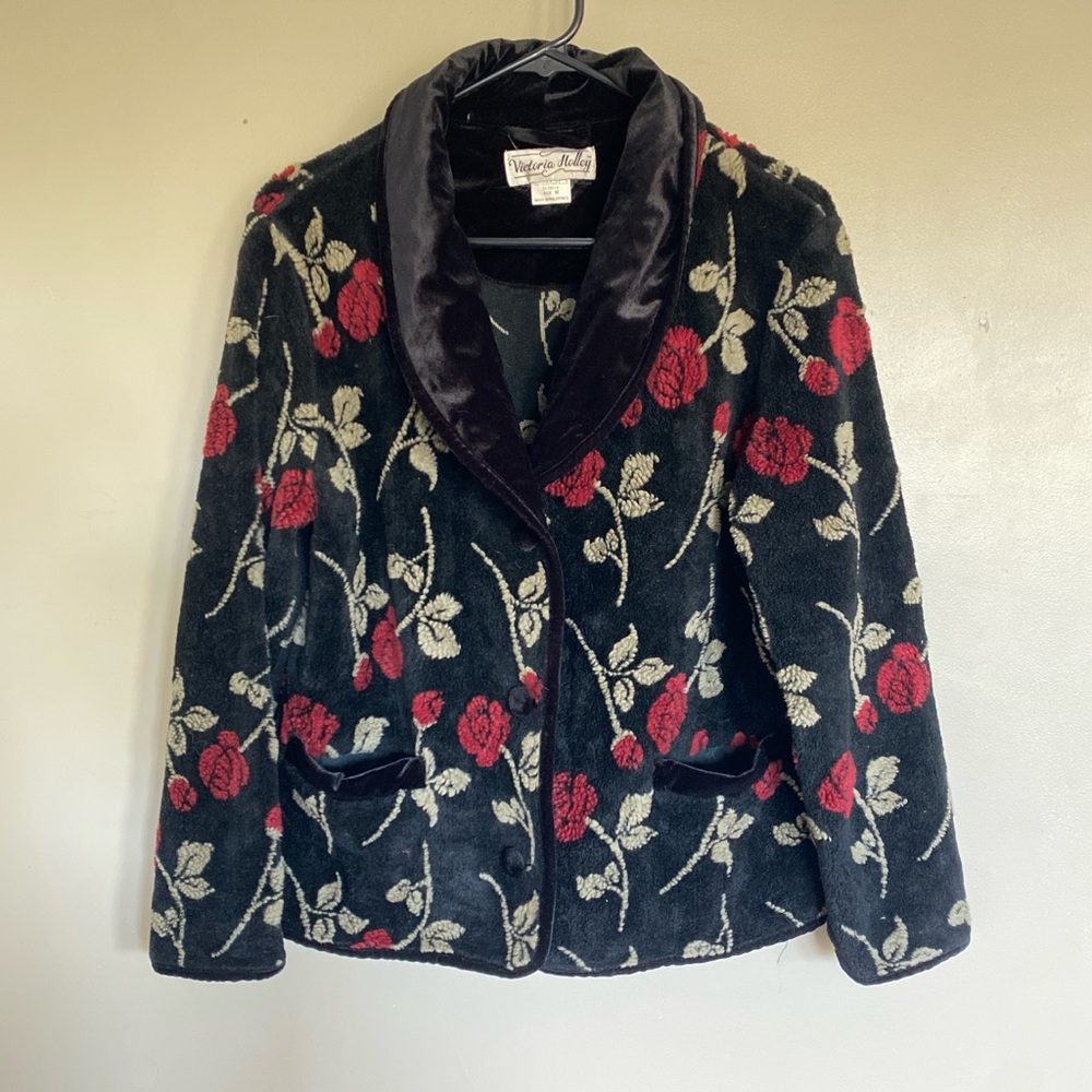 Floral Plush Jacket